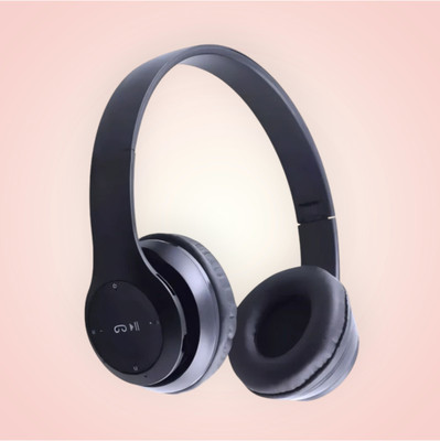 TWS Travel Fold Bluetooth Mega Bass Pro Audio_ST Bluetooth & Wired(Black, On the Ear)
