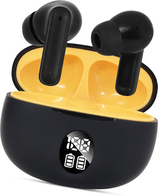 snowbudy Flex buds with Dual Pairing, 60Hrs Battery, HIFI DSP Audio,4Mic,ENC,5.4v Bluetooth Gaming(Black, True Wireless)