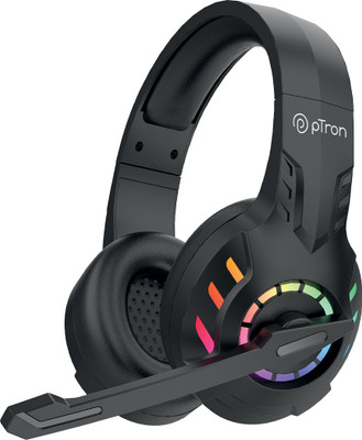 PTron Studio Sports Bluetooth Gaming(Black, On the Ear)