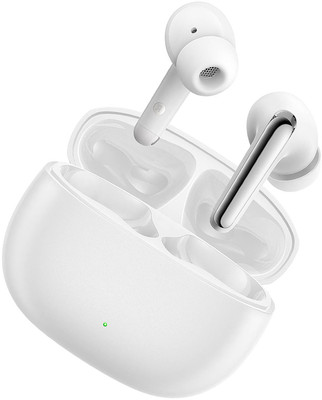 snowbudy Truly Wireless Earbuds with Quad Mic with high bass earbud Bluetooth Gaming(White, In the Ear)