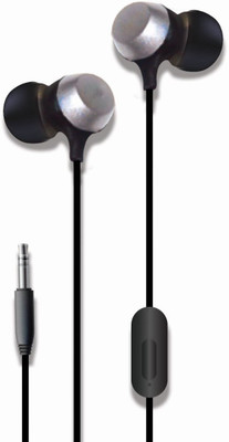SANNO WORLD 3.5mm jackearphones with a stylish design, 1.2metergolden Wired(Silver , black, In the Ear)