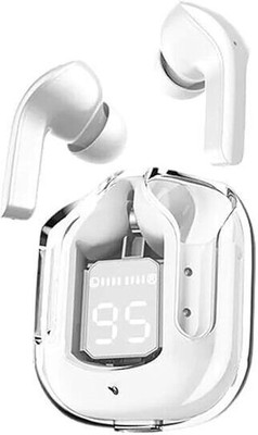 NRP STAR Ultra Pod Max Bluetooth 5.3 TWS Earbuds with Display, Gaming Mode,Fast Charging Bluetooth(White, In the Ear)