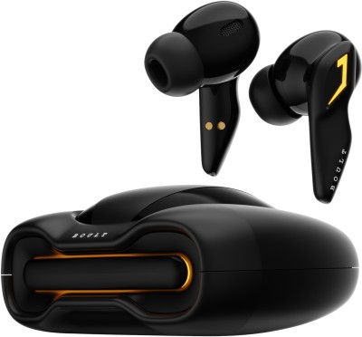 Boult Audio Astra with Quad Mic ENC, 48Hrs Battery, Low Latency Gaming, Made in India, 5.3v Bluetooth Headset(Black Gloss, True Wireless)