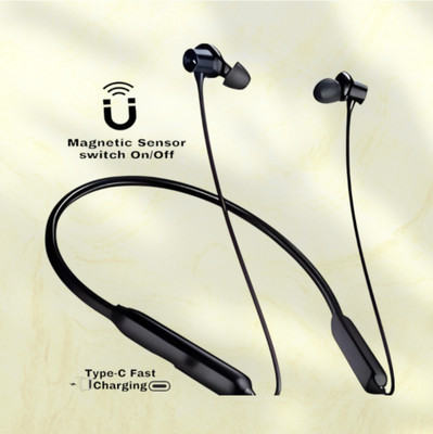 TWS 48 Hours Playtime Bluetooth Wireless Neckband Headphones Earphone_8H Bluetooth & Wired(Black, In the Ear)