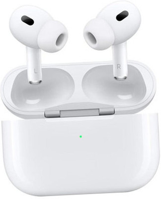 Vntex Gaming AirPods Pro2(2nd generation) ANC-ENC,Noise Reduction 2.0 (USB-C) HD Bass Bluetooth(White, True Wireless)