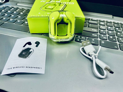 BSVR New Superab Design UltraPods Buds With Charging Case 873 Bluetooth(Green, True Wireless)