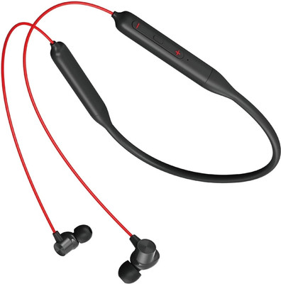 NDKART Magnetic power off/on 48hr playtime headphone neckband Bass Edition Neckband Bluetooth(Black, Red, True Wireless)