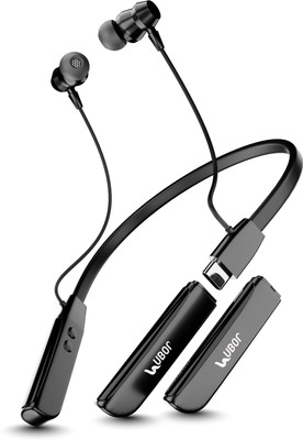 delphine CL-35 Wireless Neckband | Extra Detachable Battery Magnetic ON/OFF Function Bluetooth(Black, In the Ear)