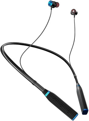 InEar MJ-Beat Bluetooth Wireless Neckband Mic ANC 24-Hour Music Playback Type-C Bluetooth(Blue, In the Ear)