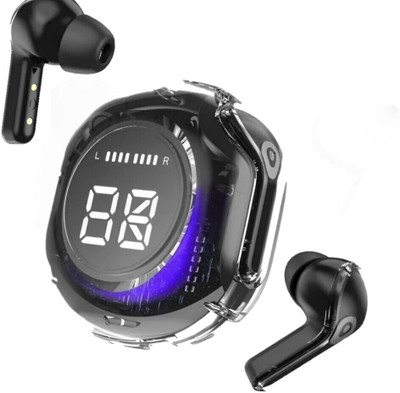 Tunifi Ultrapods Pro AI Calling Air buds Neckband TWS Earbuds ASAP Charge Headphone Bluetooth(Cold Black, True Wireless)