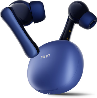 Mivi DuoPods Storm [New launch], 60 Hrs, 13mm Drivers, Fast Charging, BT v5.3 Bluetooth(Nova Blue, True Wireless)