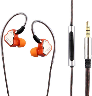 Concept Kart 7HZ Zero Wired In-Ear Monitor with mic, 10mm Dynamic Driver Wired(Orange, In the Ear)