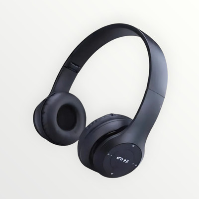 TWS Wireless Over-Ear Headphones for Gaming with Booming Bass Audio_X3 Bluetooth & Wired(Black, On the Ear)