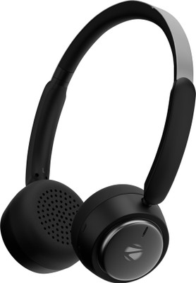ZEBRONICS Duke 2 Pro Headphone, 50H Backup & 3 EQ Modes, BT v5.4,Gaming & Rapid Charging Bluetooth(Black, On the Ear)