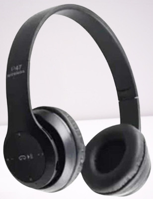 Mrs Simin P47 Black 5.0+EDR With Mic & FM+SD Card Support With 6 Hour Battery Backup Bluetooth(Black, True Wireless)