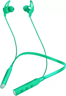 wipix NB01 BT Prime Neckband With Calling Vibration Fast Charging Bluetooth Bluetooth(Green, In the Ear)