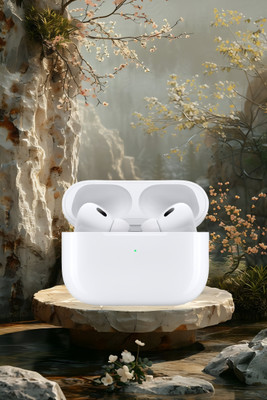 BeatFlow Airpox Pro 2 (2nd generation) Y27 wireless with anc (USB-C) Bluetooth(White, In the Ear)