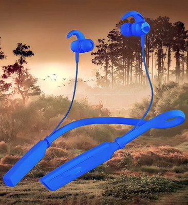 QPG STORE Rokerz 235 Pro Wireless Bluetooth Neckband(0B.508 Bluetooth(Blue, In the Ear)