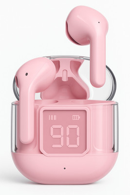 VARNIADRF UltraPods Max True Wireless Earbuds with Bluetooth 5.3 Bluetooth(Pink, True Wireless)