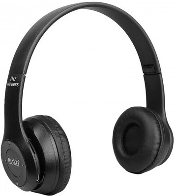 Techobucks Buy P47 HEADPHONE BLUETOOTH R13 Bluetooth Headset Bluetooth(Black, On the Ear)