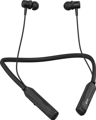 Aroma NB124 Avenger Upto 100 Hours Playtime*,ENC, Voice Changer Fast Charging Neckband Bluetooth(Midnight Black, In the Ear)