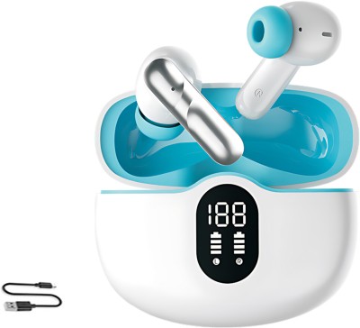 CIHROX True Wireless Earbuds (TWS), BT 5.3, 50ms latency GOD Mode™, Music Mode Bluetooth(White, Blue, In the Ear)