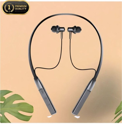 skm Bluetooth Neckband, Fast Charging, Magnetic Earbuds, Deep Bass_EA Bluetooth & Wired(Black, On the Ear)