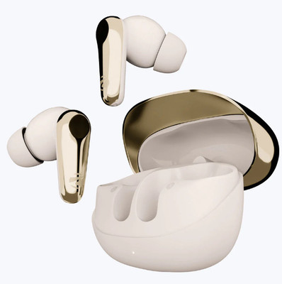 ZEBRONICS ZEB MONK+ Bluetooth(GOLD + WHITE, True Wireless)