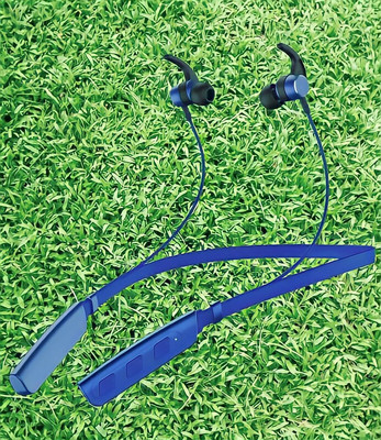 GPQ STORE Rokerz 235 Pro Wireless Bluetooth Neckband(B.0.303 Bluetooth(Blue, In the Ear)