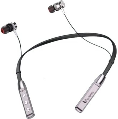 Ucool Gusto 60 Hours Playtime Bluetooth Wireless Neckband headphones Earphone Bluetooth Gaming Headset(Gun Metal, In the Ear)