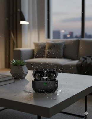 DINESH TWS AIRPOD black Earbud Bluetooth (Black, True Wireless)as67 Bluetooth(Black, True Wireless)