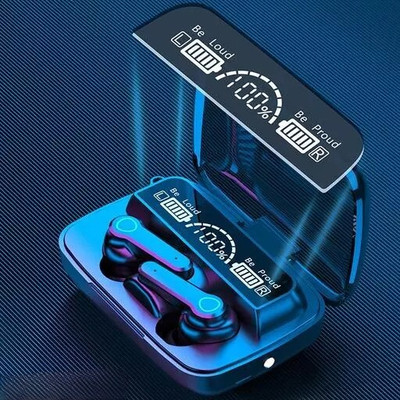 Seashot M19 TWS Bluetooth 5.1 Wireless Earbuds With 2200 mAh Power Bank Bluetooth Gaming(Black, True Wireless)