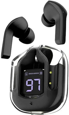 TOUCH 18 M19 TWS Earphone Touch Control Mirror Digital Display Wireless Bluetooth 5.6 Bluetooth(Black, True Wireless)