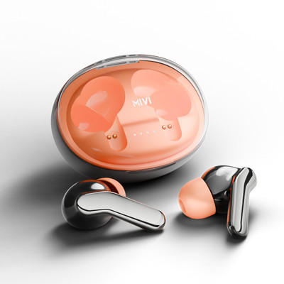 Mivi Duopods Infinity [New Launch], 3D Sound, 70 H, AI-ENC, Game Mode & Voice Assist Bluetooth(Shadow black, True Wireless)