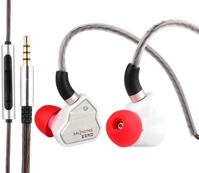 Concept Kart 7HZ Salnotes Zero In-Ear Monitor Earphone with mic, 10mm Dynamic Driver Wired Headset(White, In the Ear)