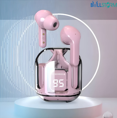 BULLSTORM Earbuds Wireless Bluetooth TWS Connectivity for Android iOS Devices Bluetooth Gaming(Pink, True Wireless)