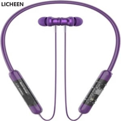 LICHEEN BT 750 Neckband Hi-Bass Wireless Bluetooth Headphone 40 Hours Playtime 0a2 Bluetooth Headset(ASSORTED COLOR, In the Ear)