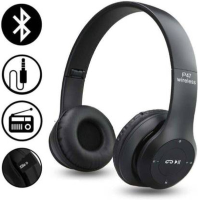 THK_492D_P47 Over the head Bluetooth Headset Bluetooth Headset(Multicolor, On the Ear)