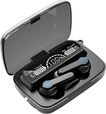 vidhya virat M19 Bluetooth 5.1 Earbuds in-Ear TWS Stereo Headphones with Smart LED Bluetooth(Black, In the Ear)