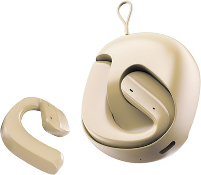 COREGENIX H585 OWS Bluetooth TWS Earbuds with ENC & Low latency , 30hrs of Playtime Bluetooth(Light Yellow (Cream), True Wireless)
