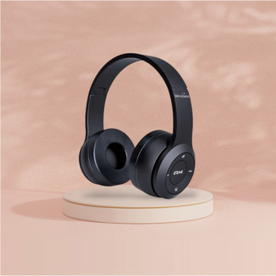 GDS Over-Ear Wireless Headset with Thumping Dynamic Bass for Gaming_PR Bluetooth & Wired(Black, On the Ear)