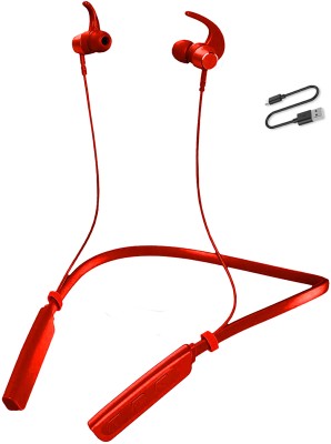 ZTNY New Blaster Wireless Neckband with 24 Hours Playtime, Bluetooth 5.1-G Bluetooth(Red, In the Ear)