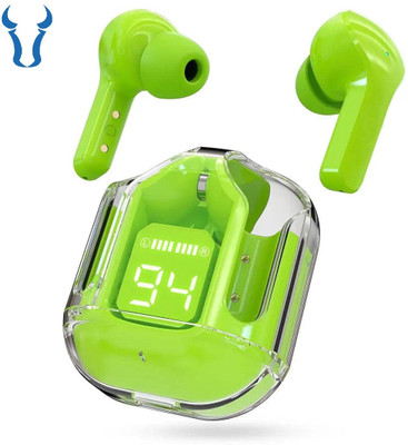 BULLSTORM Earbud Wireless Bluetooth TWS Connectivity for Android iOS Devices Bluetooth Gaming(Green, True Wireless)