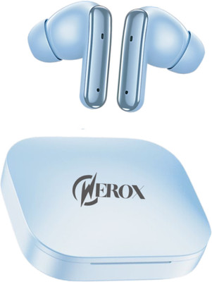 WEROX NEW YX9-Blue Earbuds, Bluetooth With Noise Cancellation, Clear Sound. Bluetooth(Blue, True Wireless)