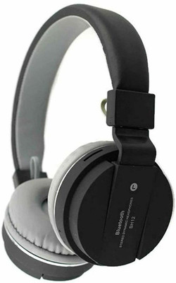 Ancestors SH-12 Wireless Bluetooth Over the Ear Headphone with Mic Bluetooth(Black, On the Ear)