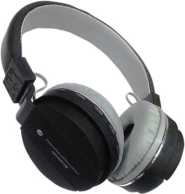 REEPUD wireless/ Headphone With FM and SD Card Slot Bluetooth & Wired(Black, On the Ear)