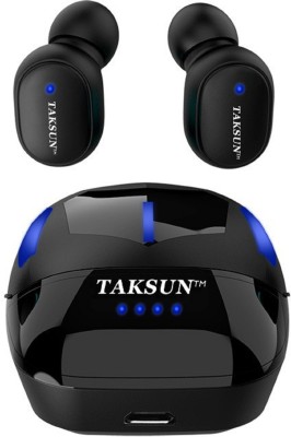 TAKSUN ®T6s Gaming Headset 5.1 TWS True Wireless Display Earphone low latency Wireless Bluetooth Headset(Black, True Wireless)