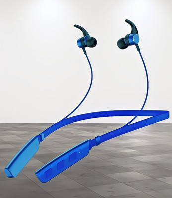 GPQ STORE Rokerz 235 Pro Wireless Bluetooth Neckband(B.0.373 Bluetooth(Blue, In the Ear)