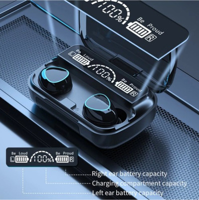 GUGGU TUK_444N_M10 Wireless Earbuds Bluetooth Headset Bluetooth(Black, True Wireless)
