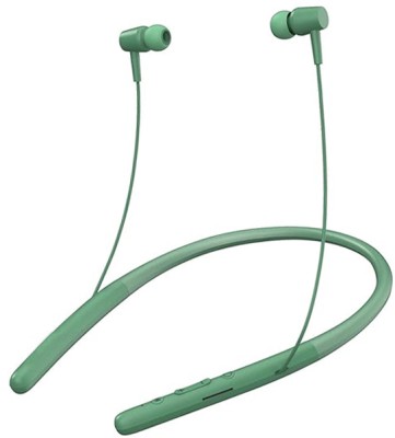 IZWI Hijack HiFi Bass Stereo Bt Boat Sports Neckband Wireless For Gift Giving Bluetooth Headset(LITE GREEN, In the Ear)
